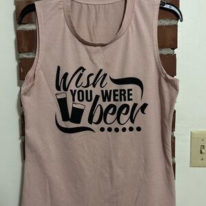 Pink Sleeveless Top with Fun Print